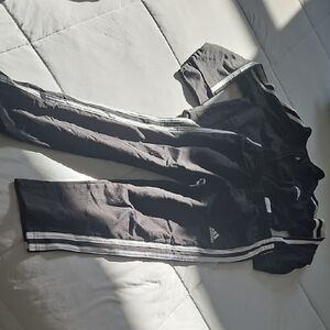 adidas Black and White Track Jacket & Pants Set